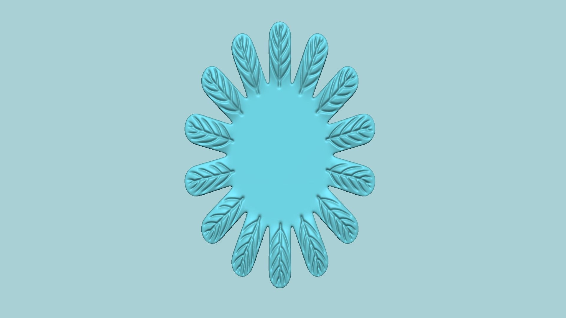 Stretched Sunflower - Molding Arrangement Foundry Craft 3D print model_1