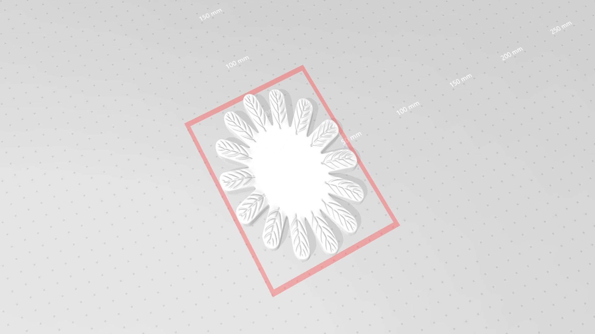 Stretched Sunflower - Molding Arrangement Foundry Craft 3D print model_16