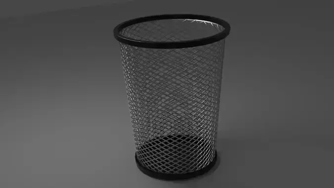 Metal Wire Paper Bin Trash Can