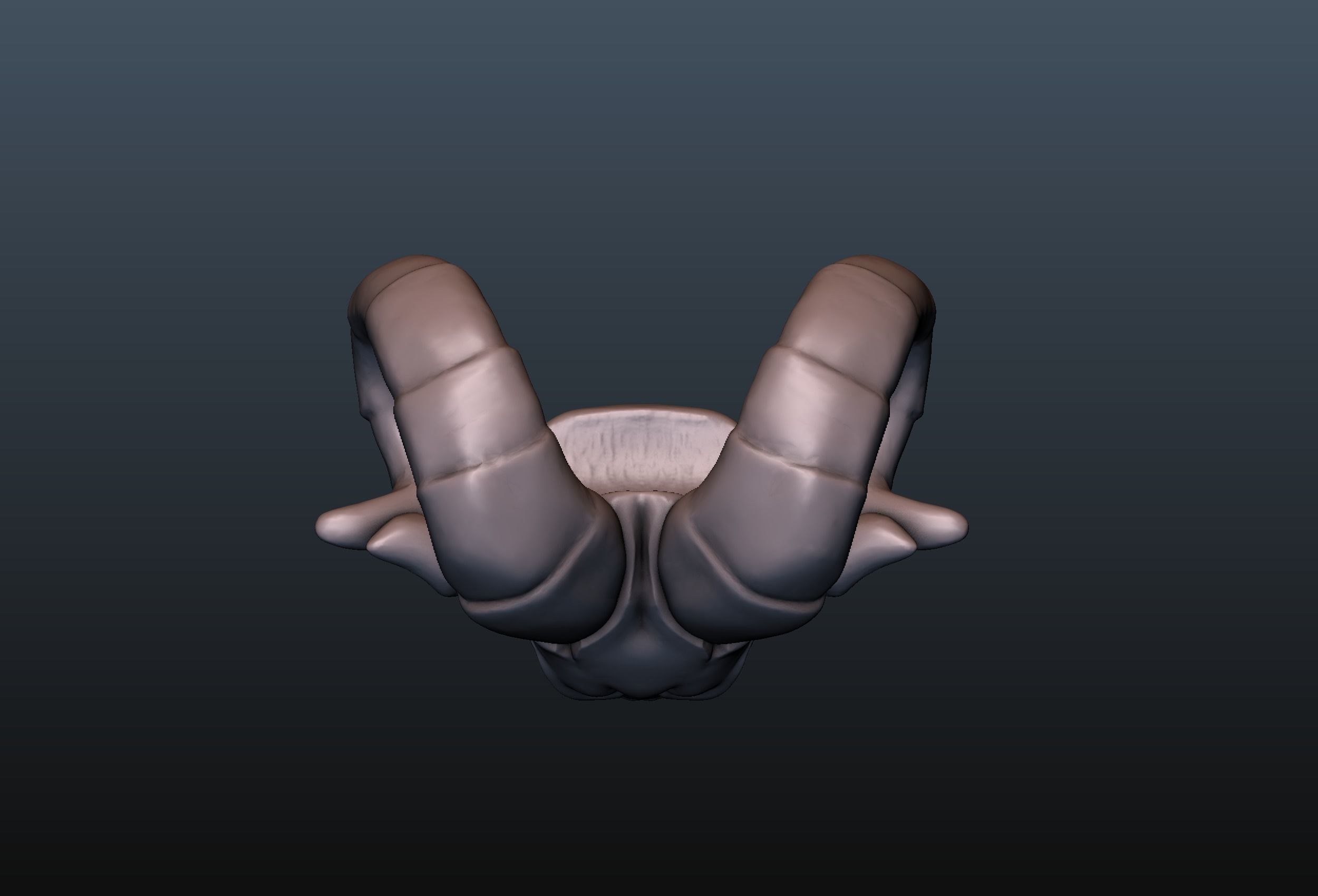 Ram Head Bead 3D print model_15