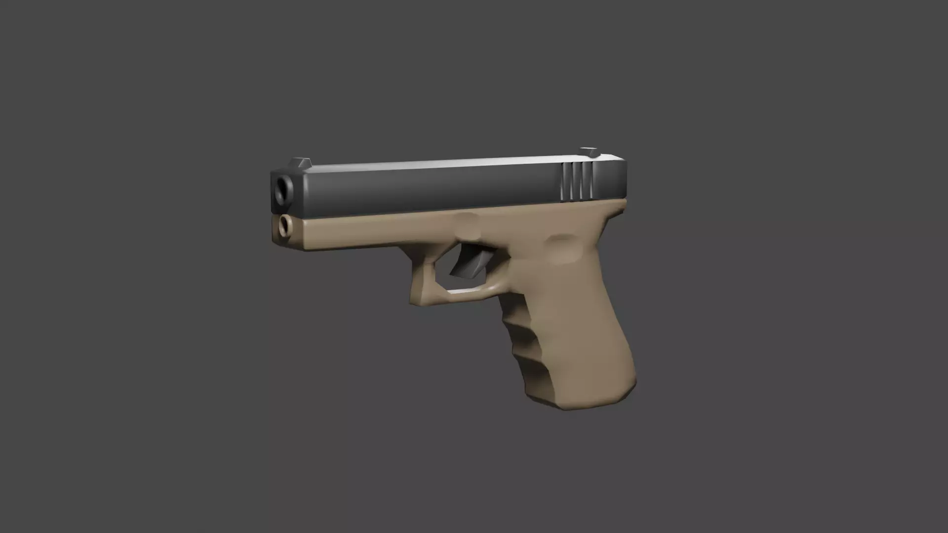 Simple Glock Free 3D model_0