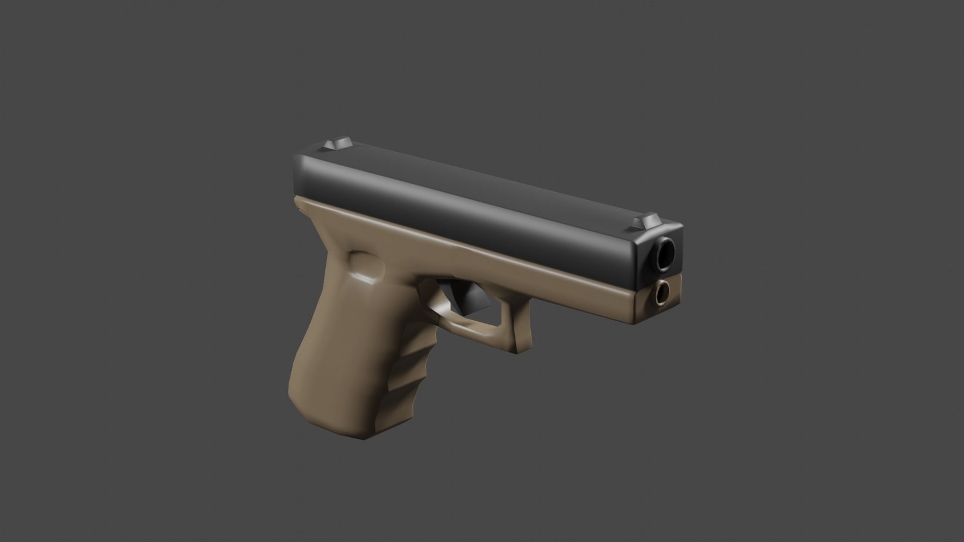 Simple Glock Free 3D model_1