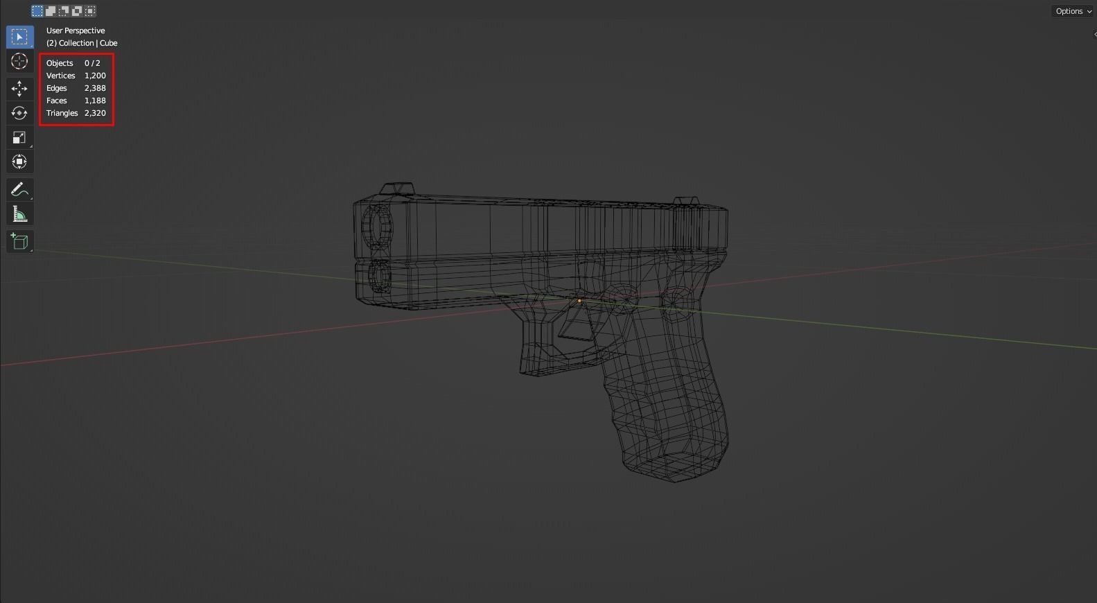 Simple Glock Free 3D model_2