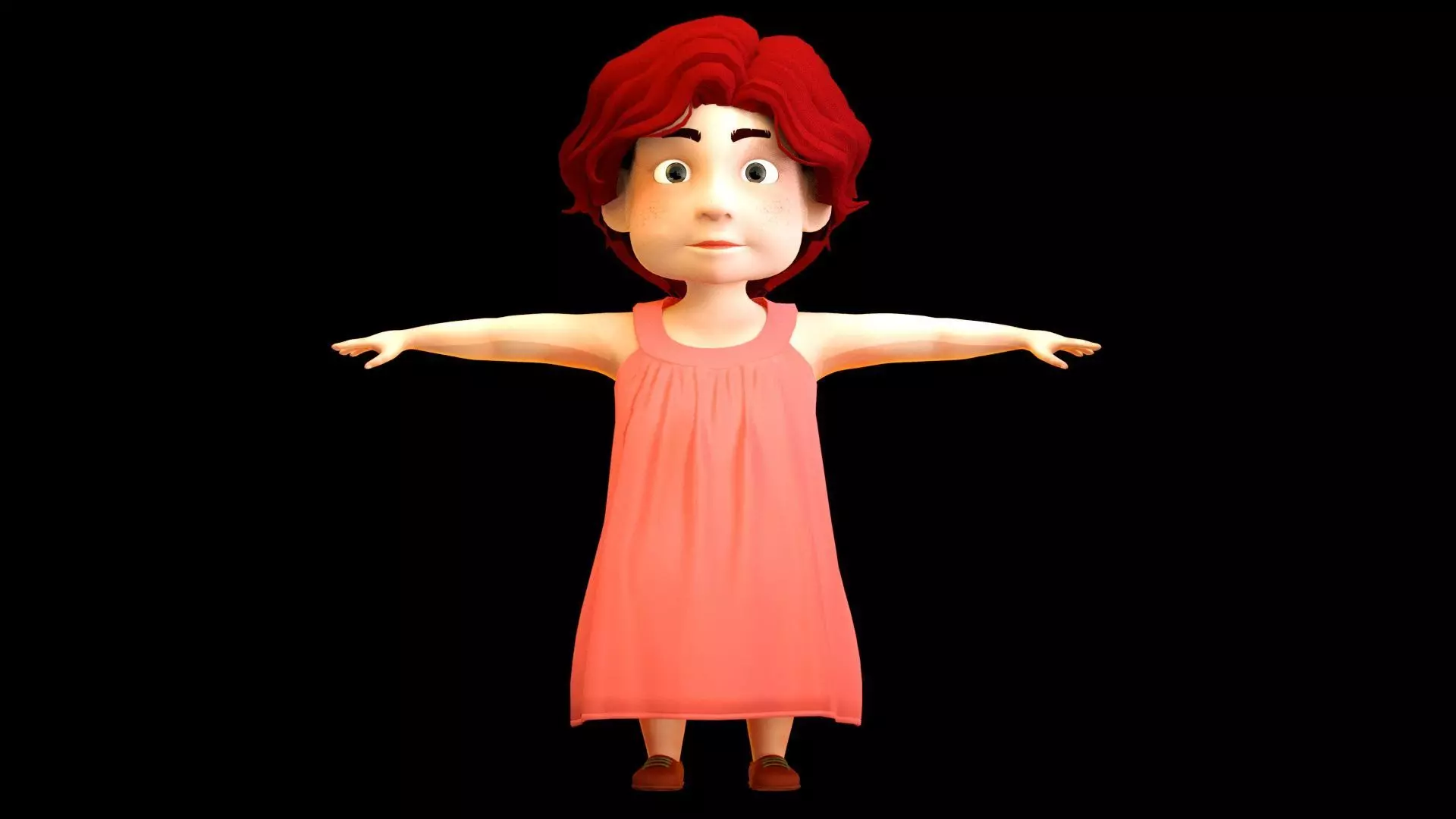 Cartoon aunt chartered woman old woman old man elder sister 3D model