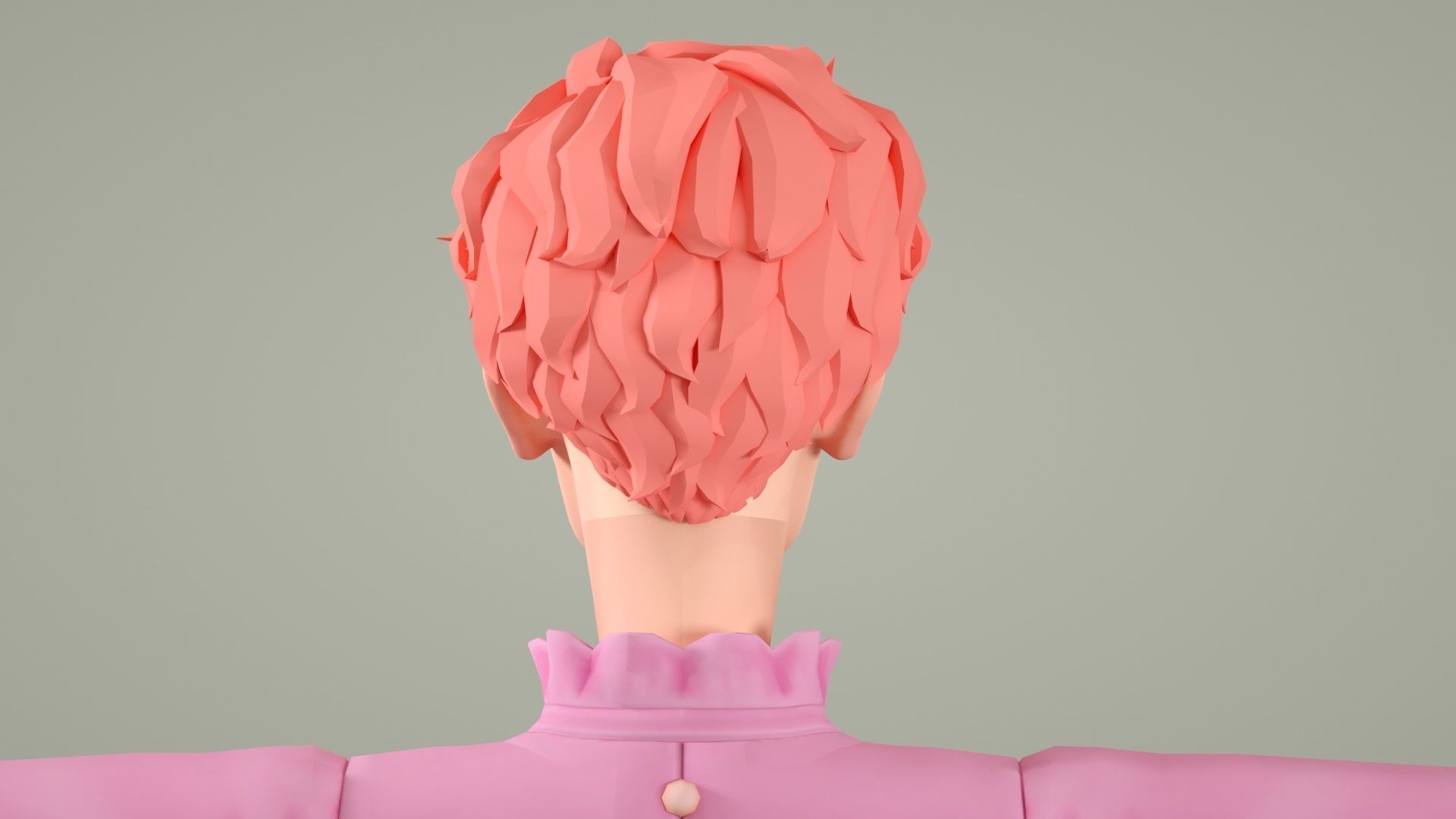 cartoon aunt palace villain ip mother in law female 3D model_4