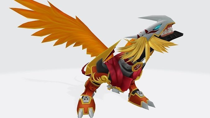 AncientGreymon dragon 3D print model