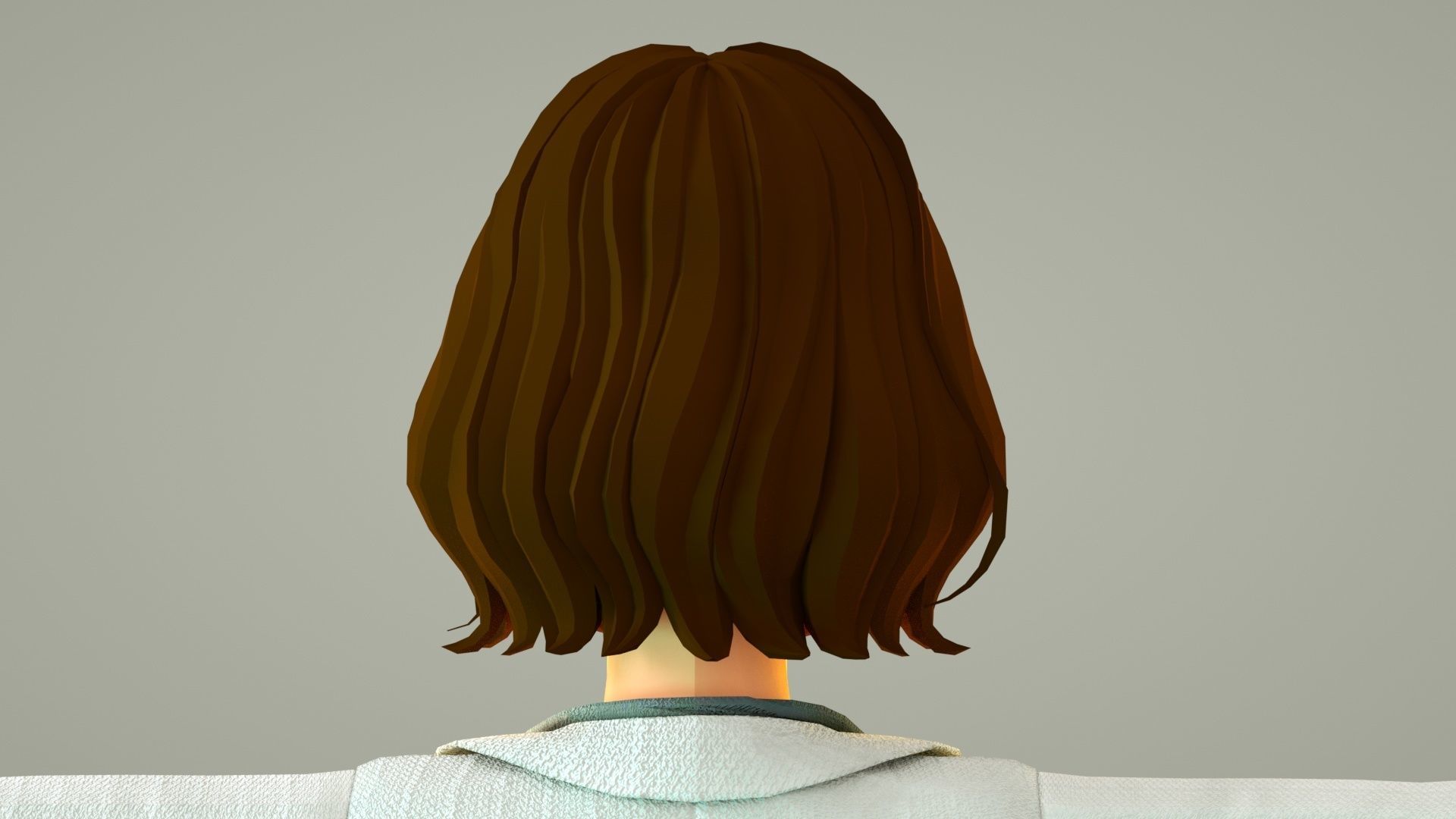 cartoon doctor female doctor medical care hospital 3D model_12