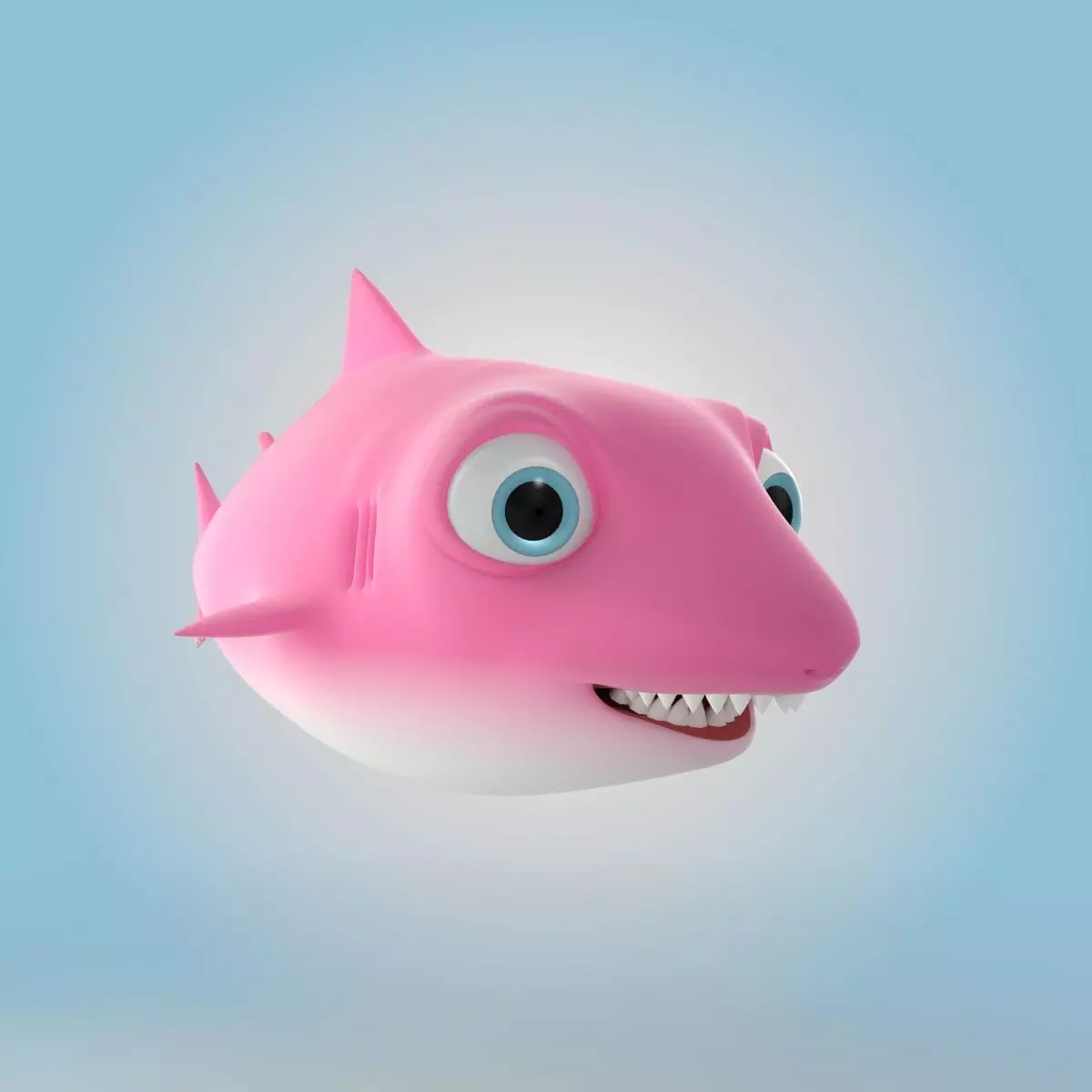 Female Baby Shark 3D model