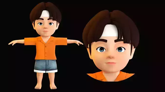 cartoon boy boy child student