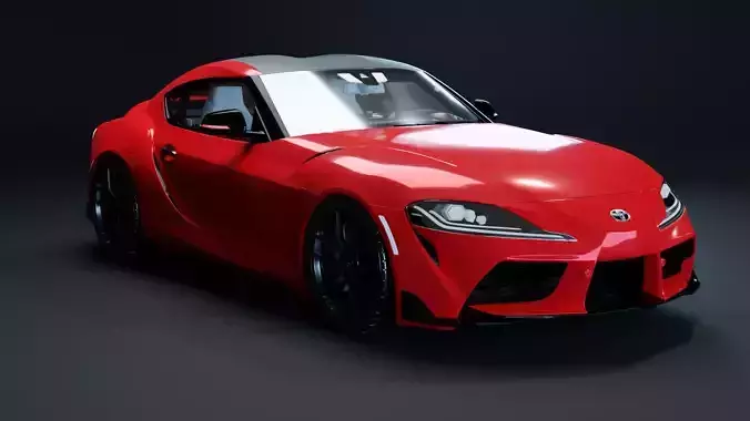 Toyota Supra With Interior 