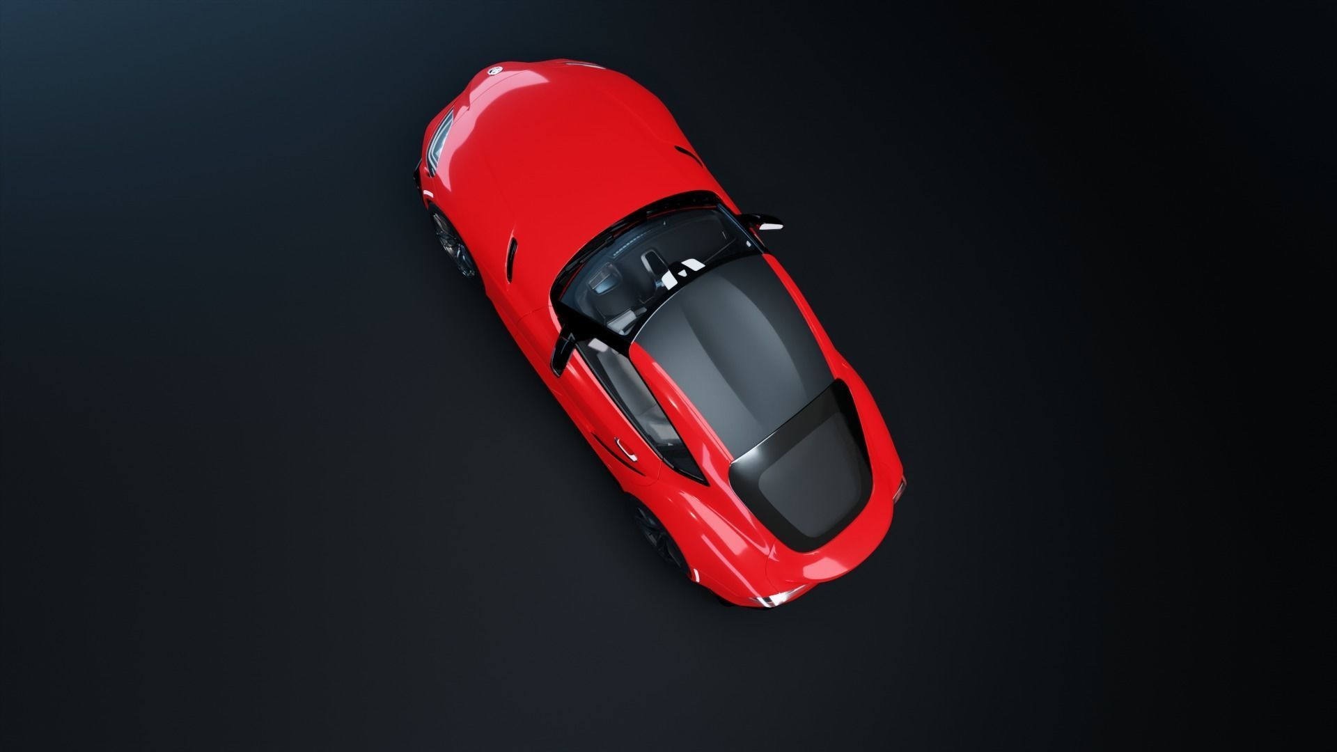 Toyota Supra With Interior  3D model_4