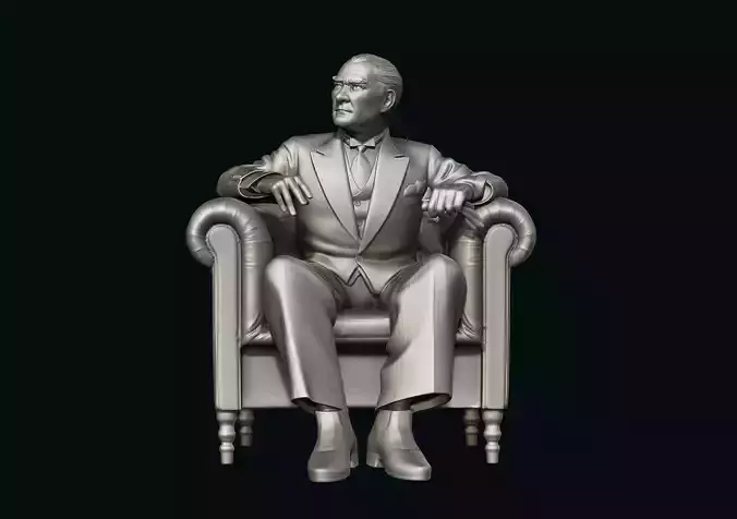 Mustafa Kemal Ataturk 3D print model