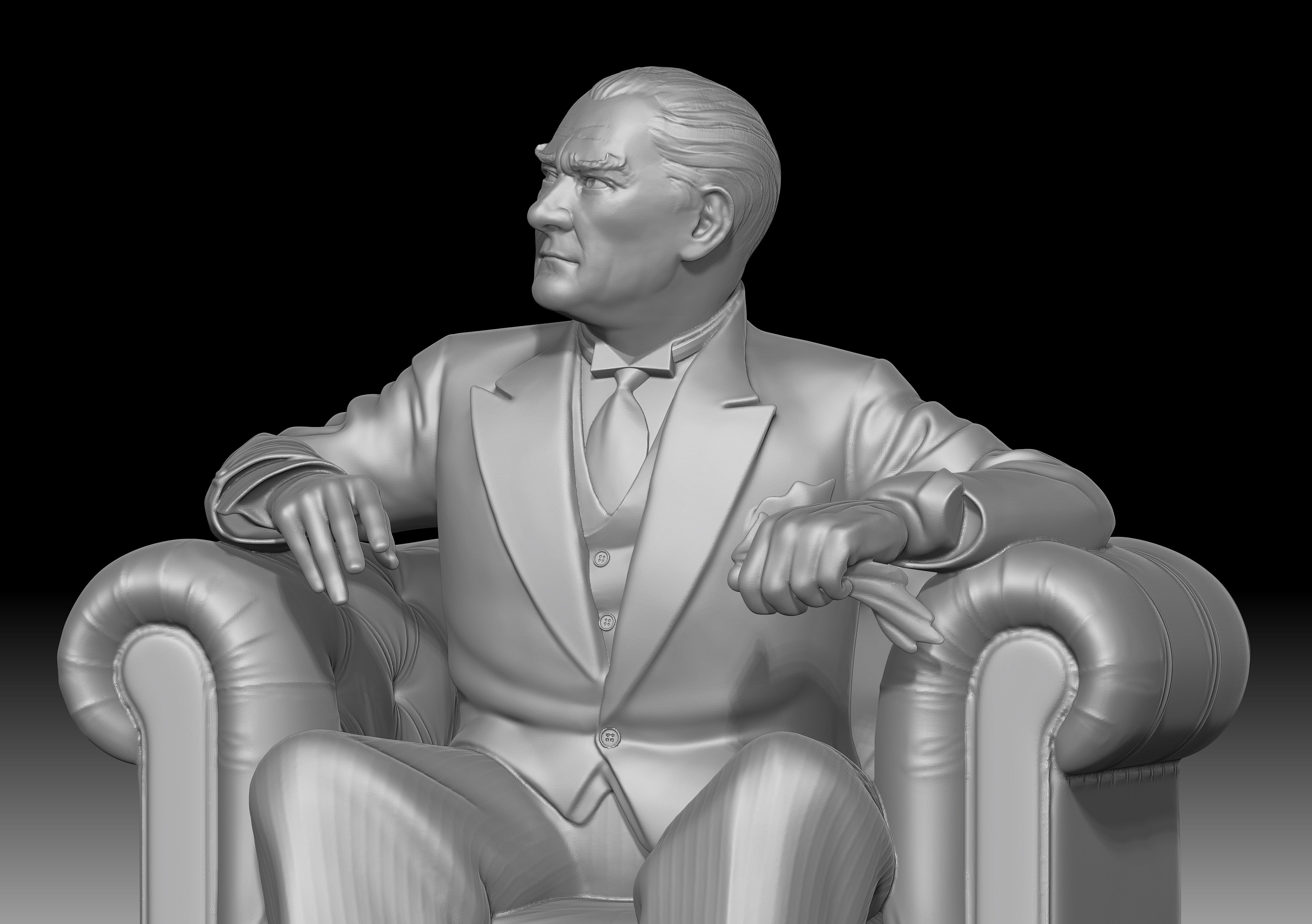 Mustafa Kemal Ataturk 3D print model_5