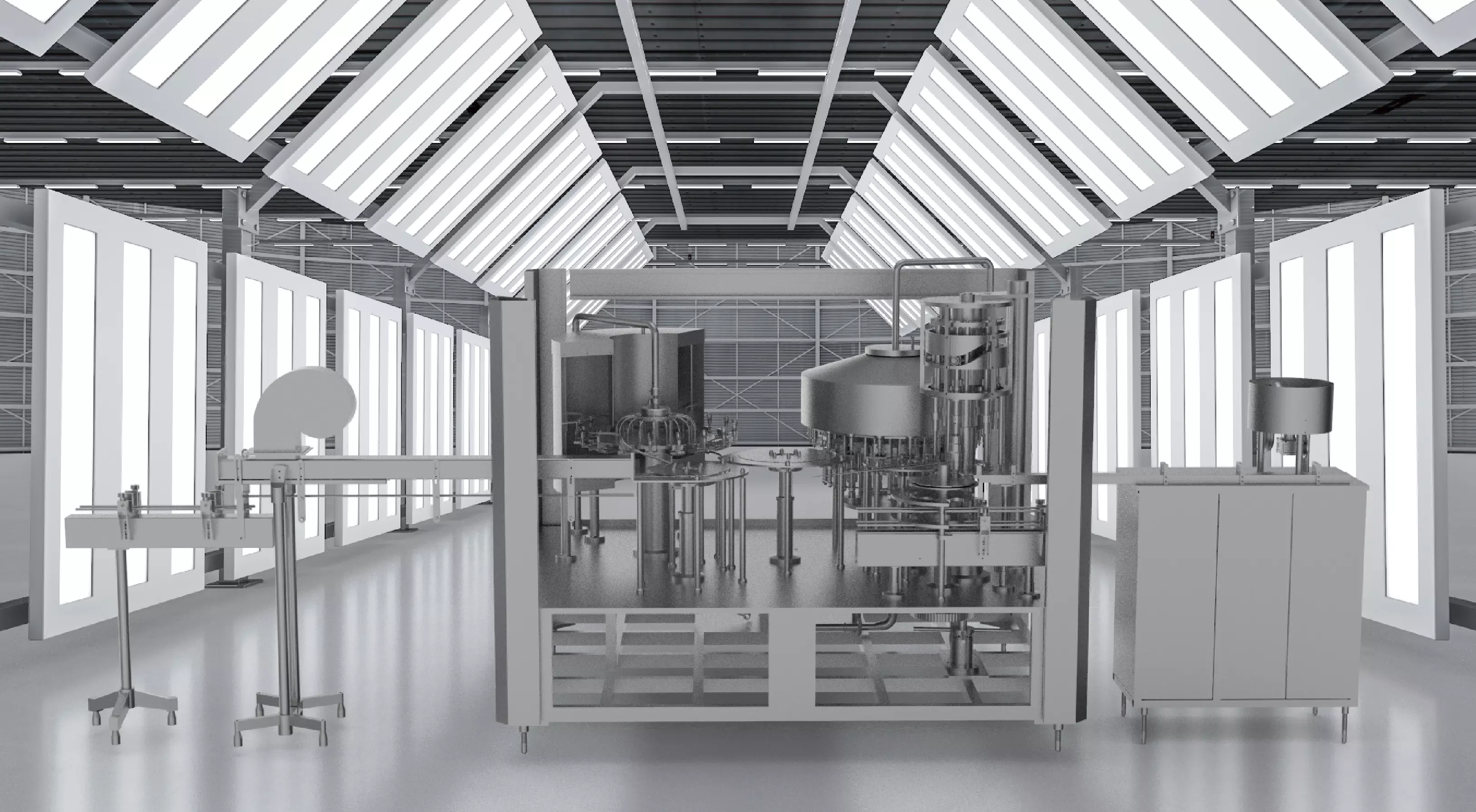 18 head rotary filling machine 3D model_0