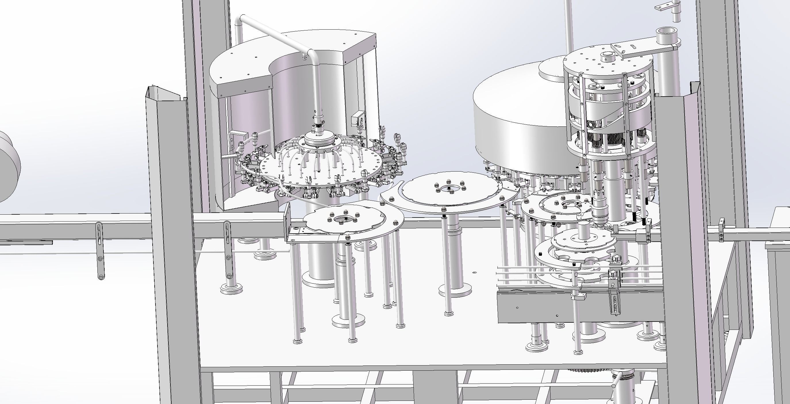 18 head rotary filling machine 3D model_2