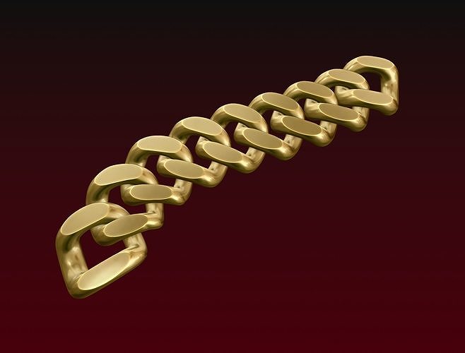 Cuban Chain Ring 3D print model