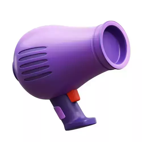 Hair Dryer 3D Icon