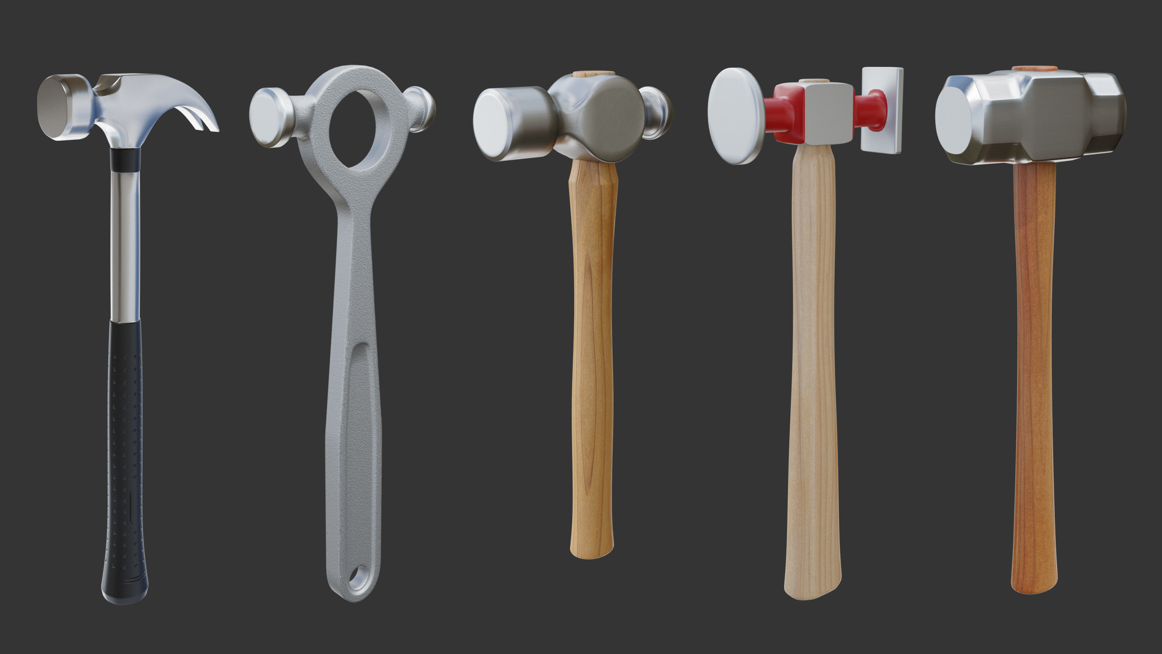 Hammers Collection 3D model CGTrader