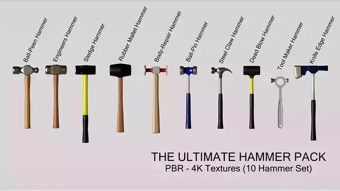 Realistic Hammers Collection