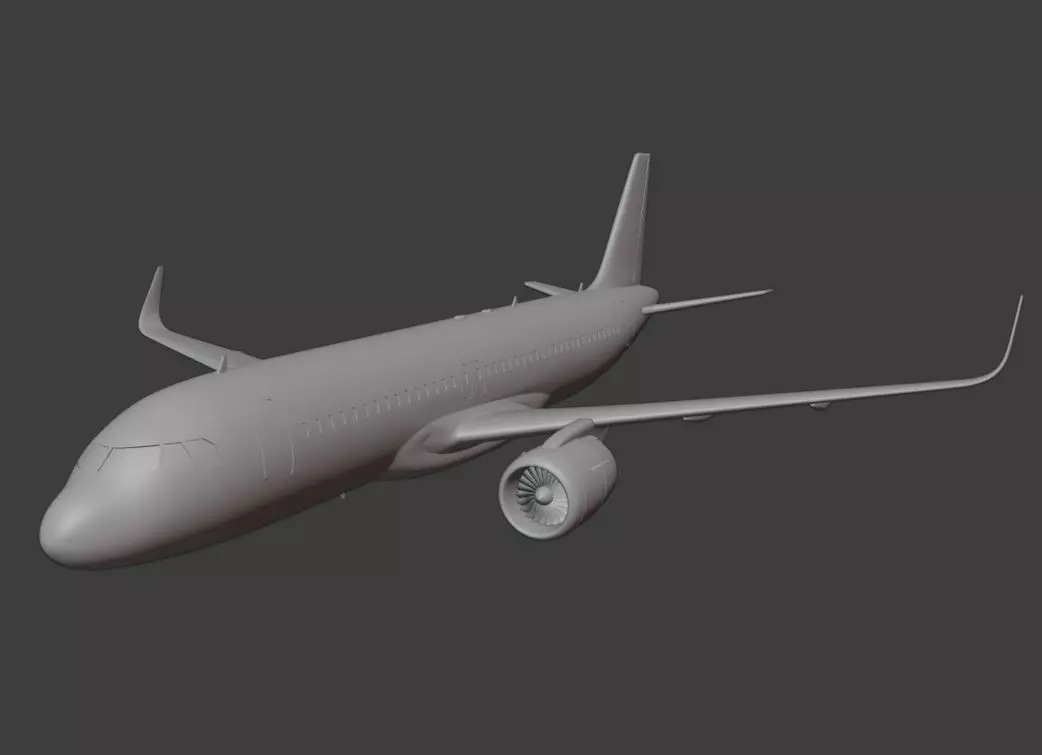 AIRBUS A320 NEO 3D print model_0