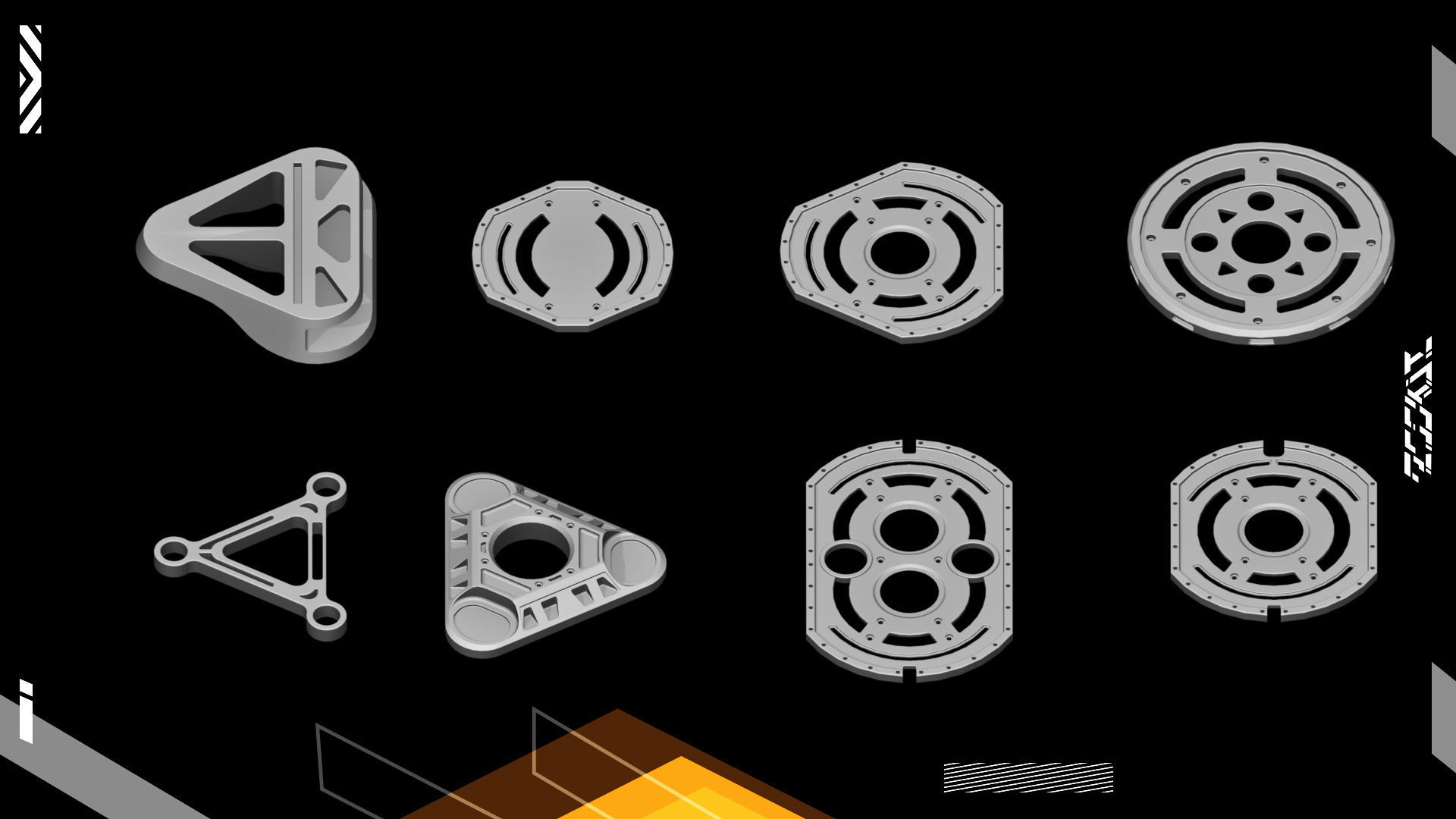 Hard Surface KITBASH195 DETAILS 3D model VOL2 3D model_11