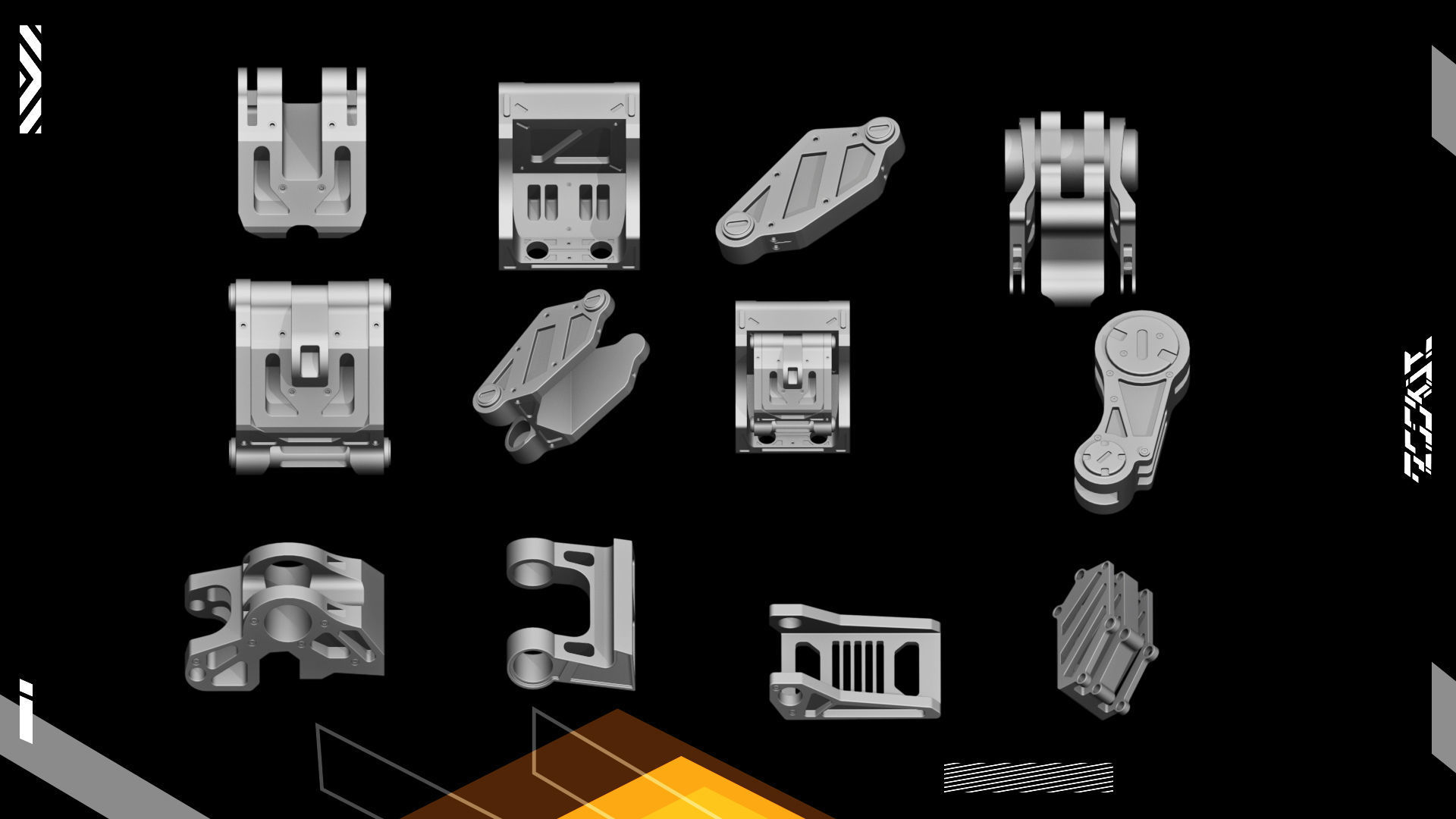 Hard Surface KITBASH195 DETAILS 3D model VOL2 3D model_10