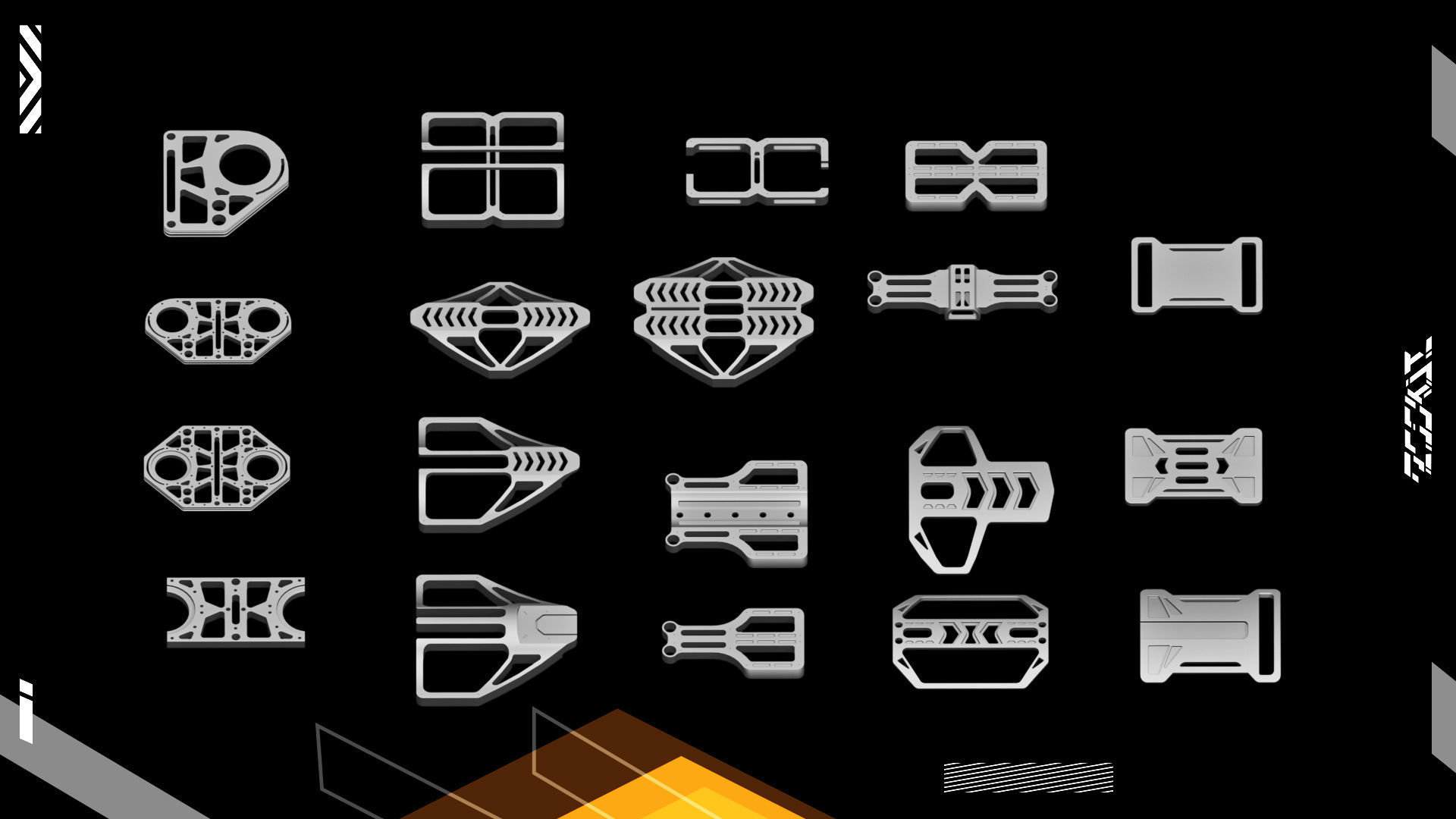 Hard Surface KITBASH195 DETAILS 3D model VOL2 3D model_7