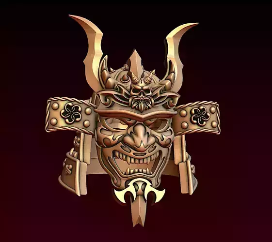 Samurai helmet 3D print model