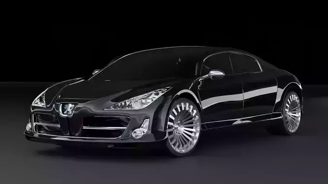 Peugeot 908 RC Concept car 3D model