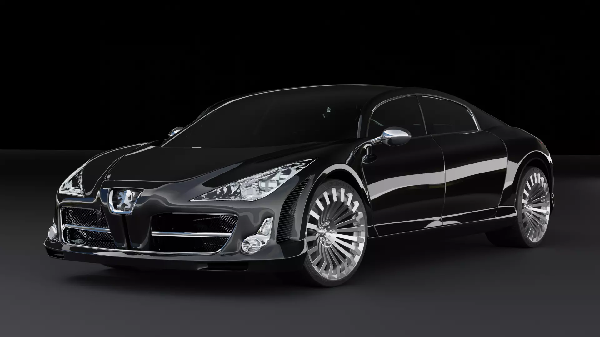 Peugeot 908 RC Concept car 3D model_0