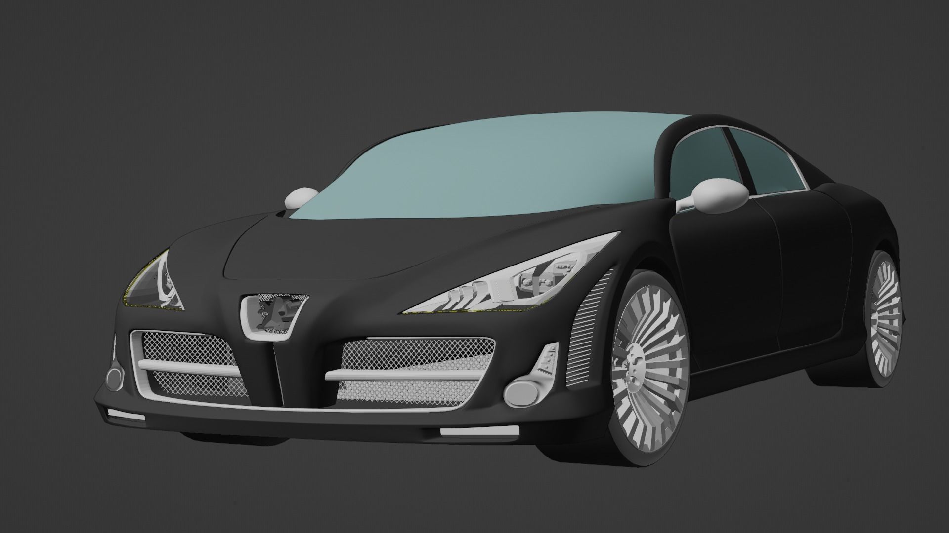 Peugeot 908 RC Concept car 3D model_3