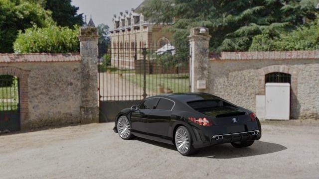 Peugeot 908 RC Concept car 3D model_8