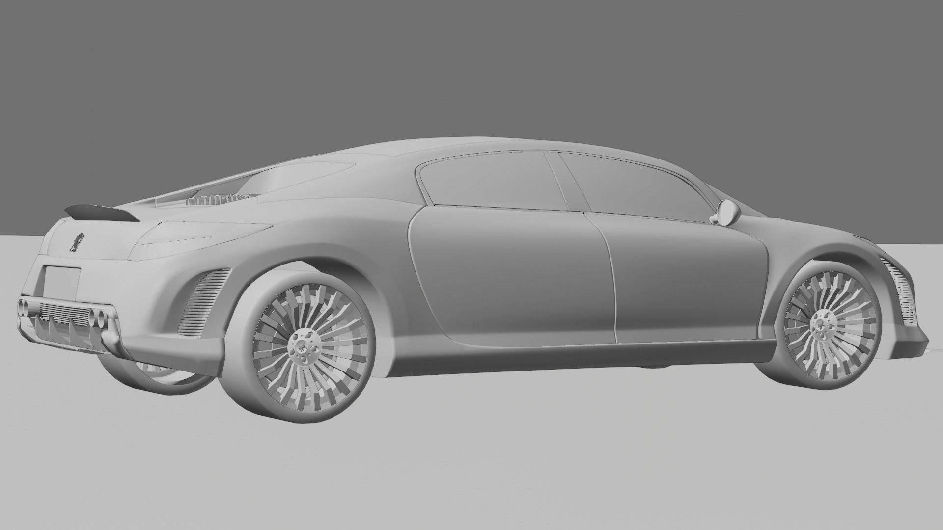 Peugeot 908 RC Concept car 3D model_4