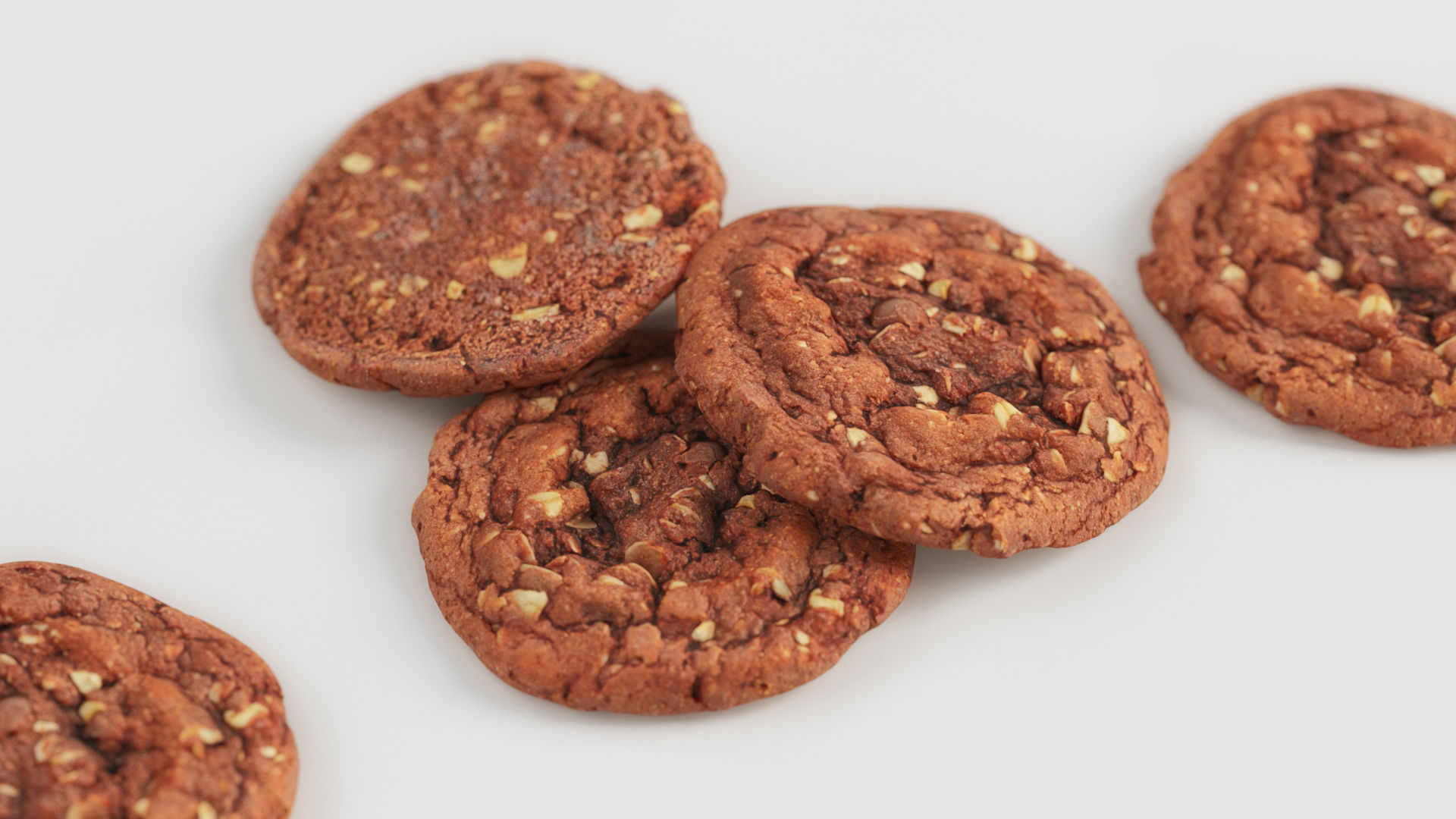 Chocolate cookie - 3D Scan -  Low-poly 3D model_1