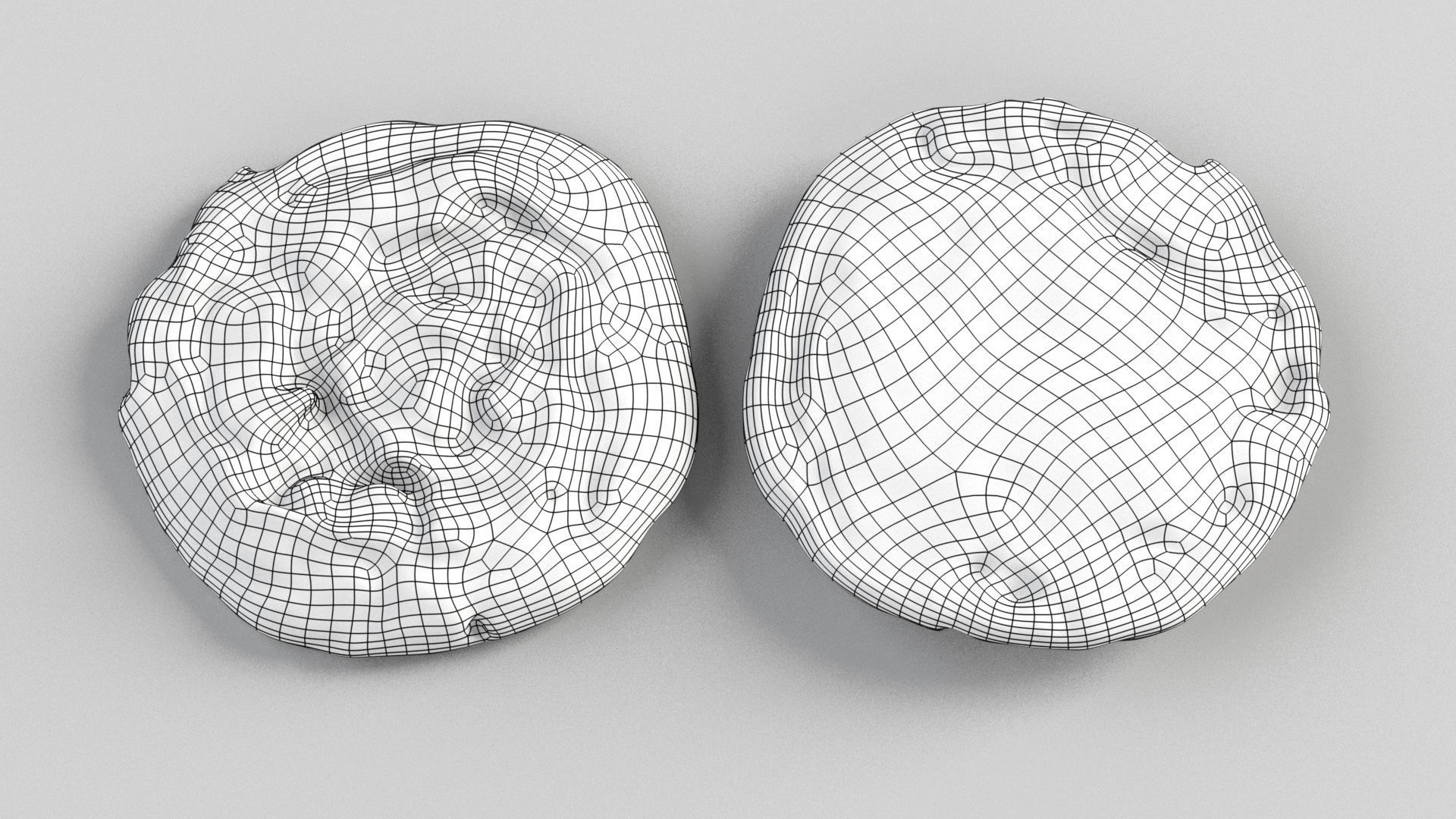 Chocolate cookie - 3D Scan -  Low-poly 3D model_2