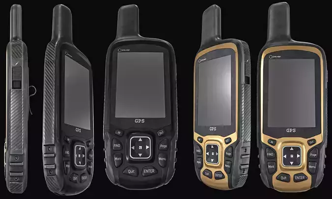 Military GPS Device Low-poly 3D model
