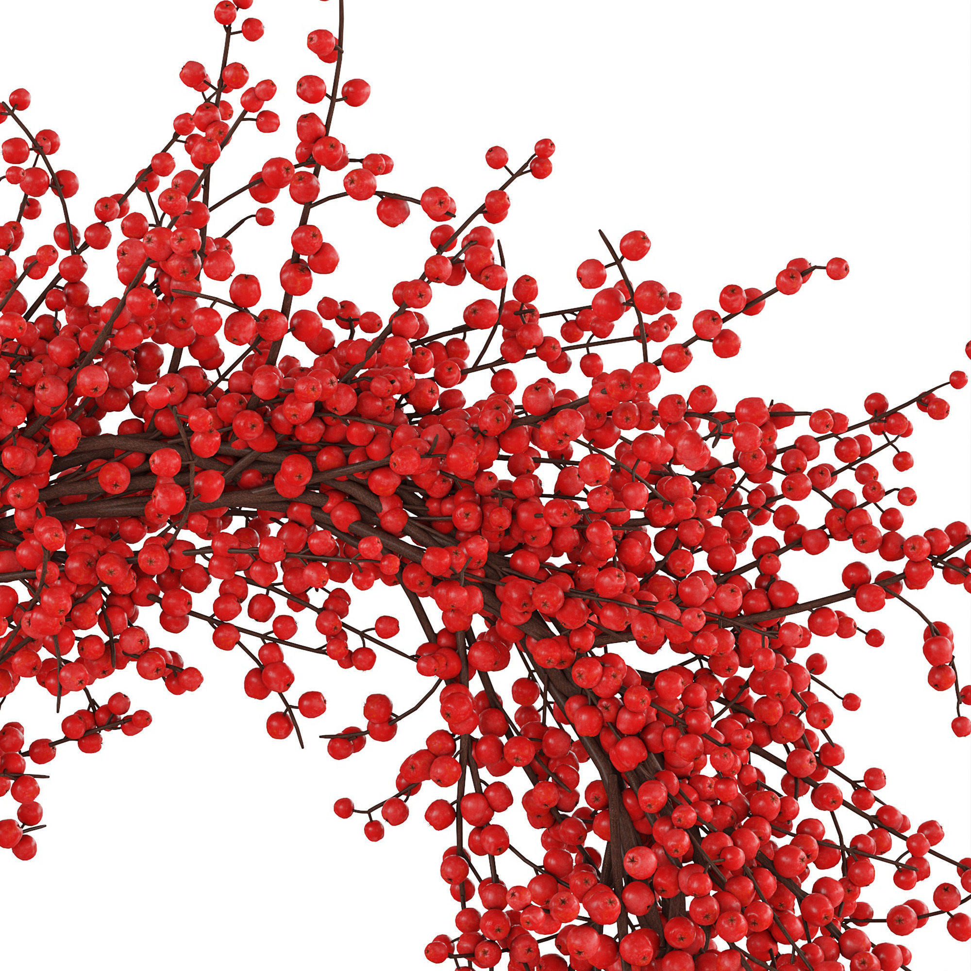 christmas wreath 3 3D model_3