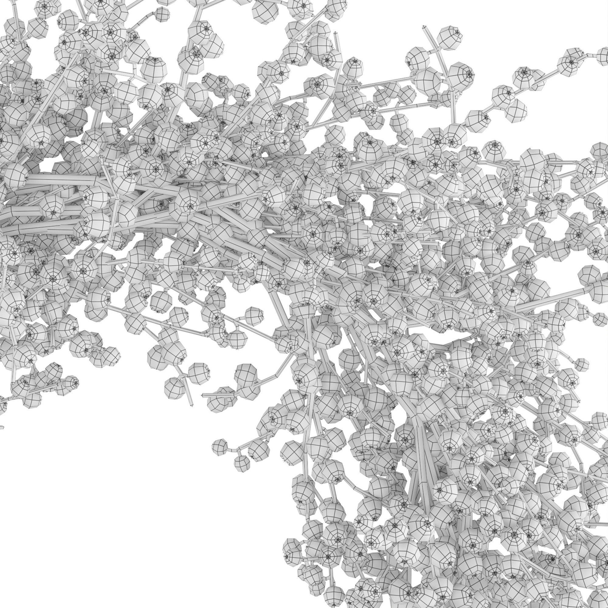 christmas wreath 3 3D model_2