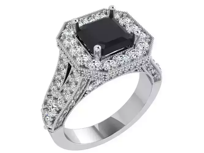 Flipped Over Cluster Ring 3479 3D print model