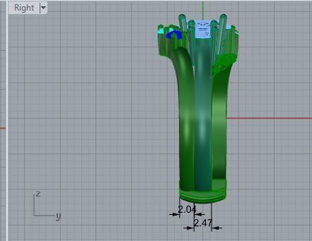  Turquoise and blue stones ring 3480 3D print model 3D print model_6