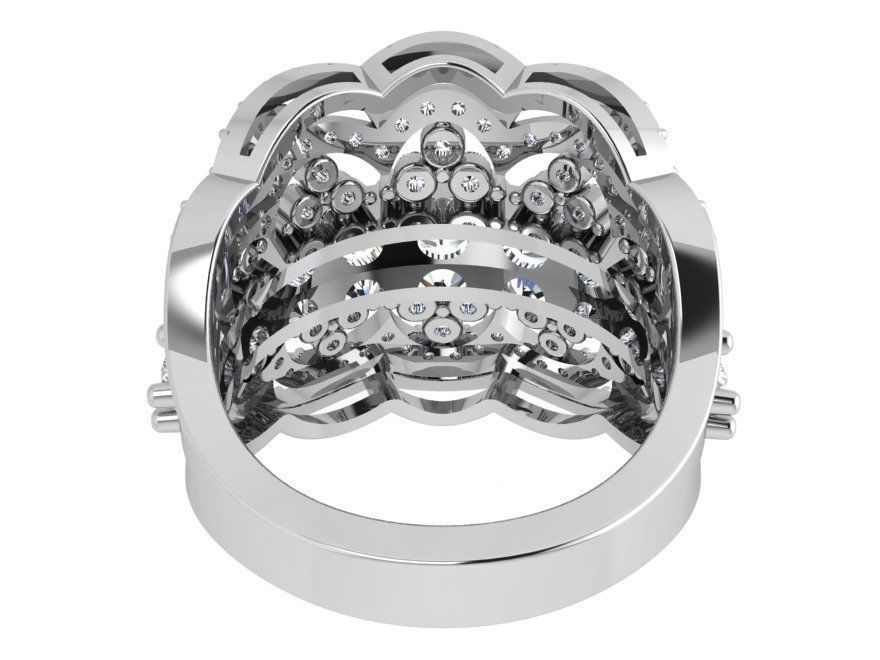 Fashion Milgrain Ring 3487 3D print model  3D print model_3