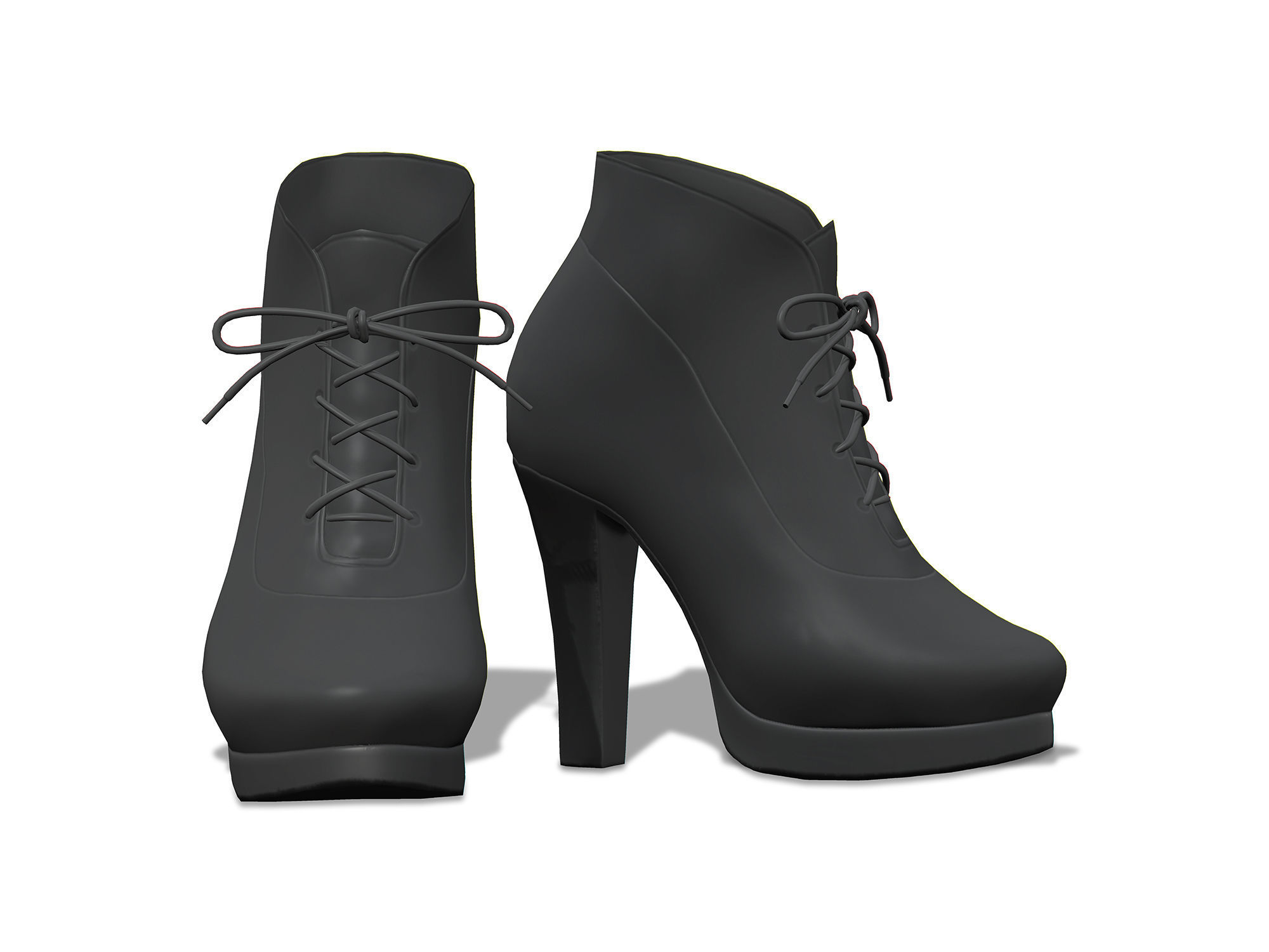 Black Cowgirl Style Fashion Outfit Hat Bracelet Top Pants Hat Low-poly 3D model_5