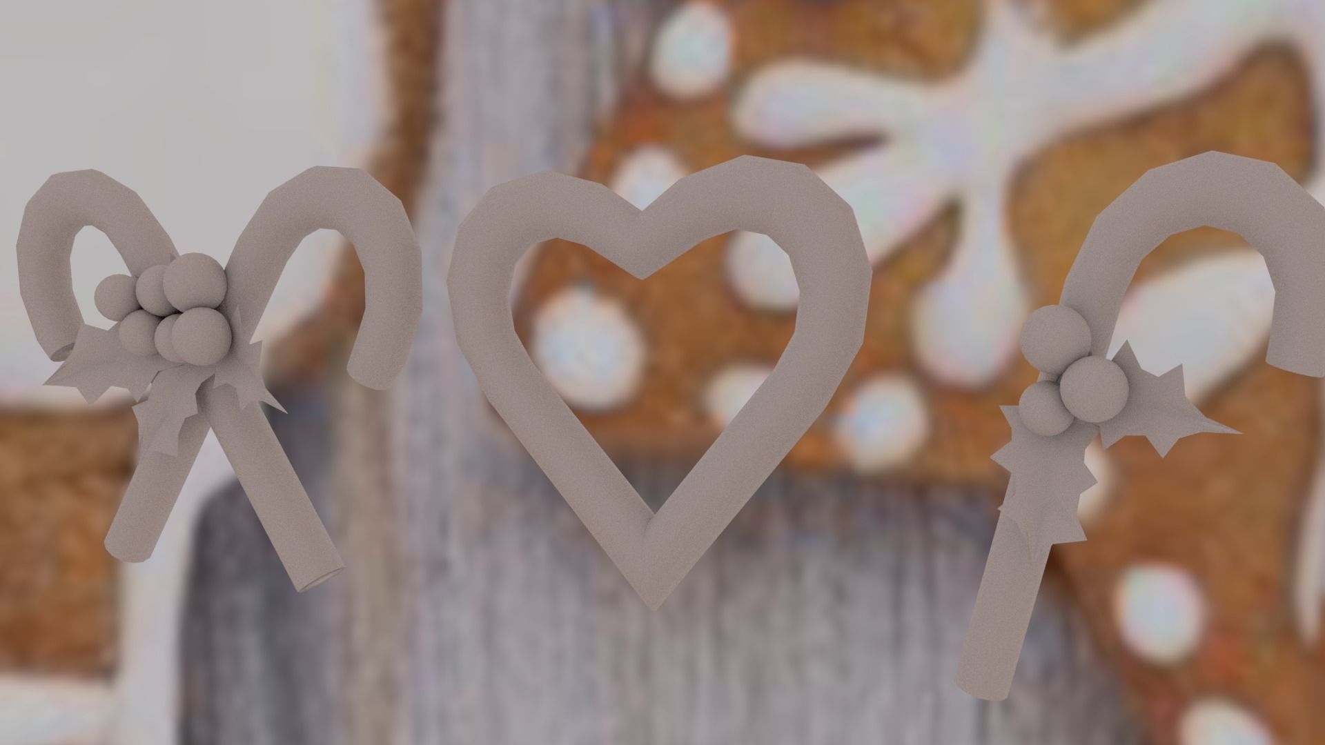 Christmas pack Low-poly 3D model_39