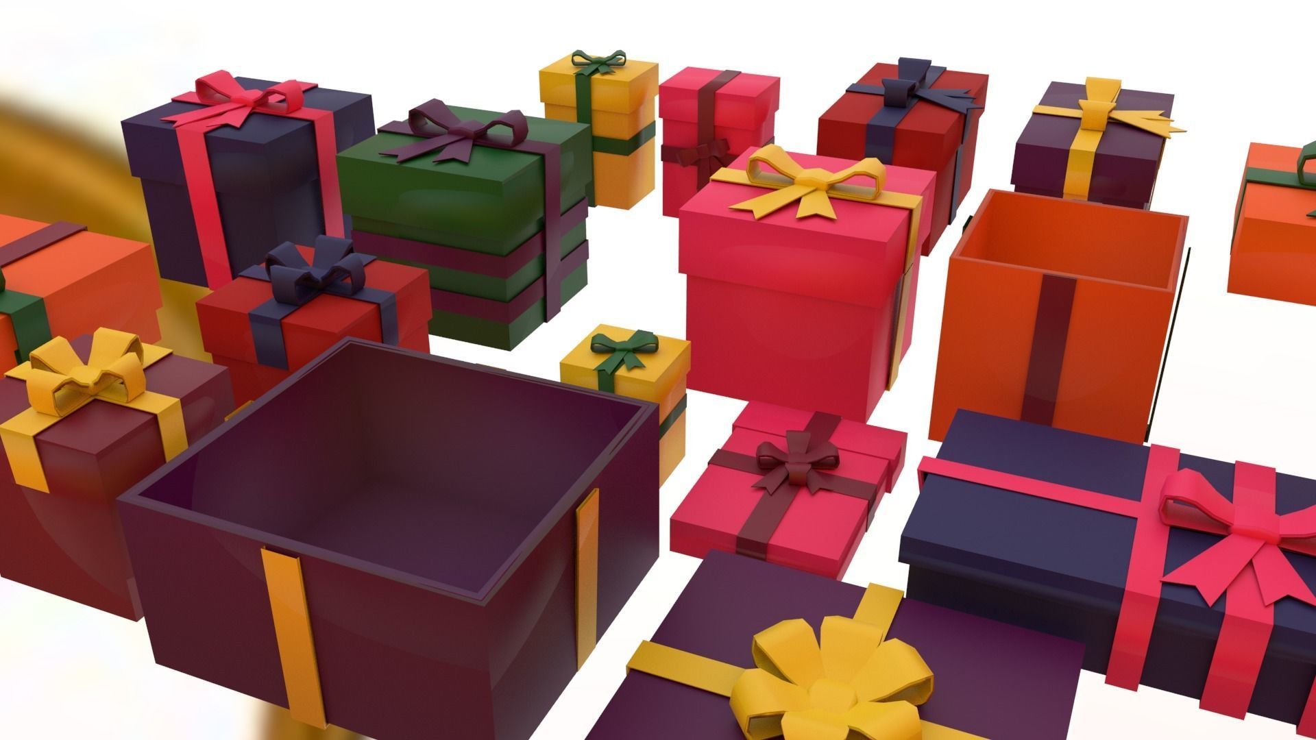 Christmas pack Low-poly 3D model_23