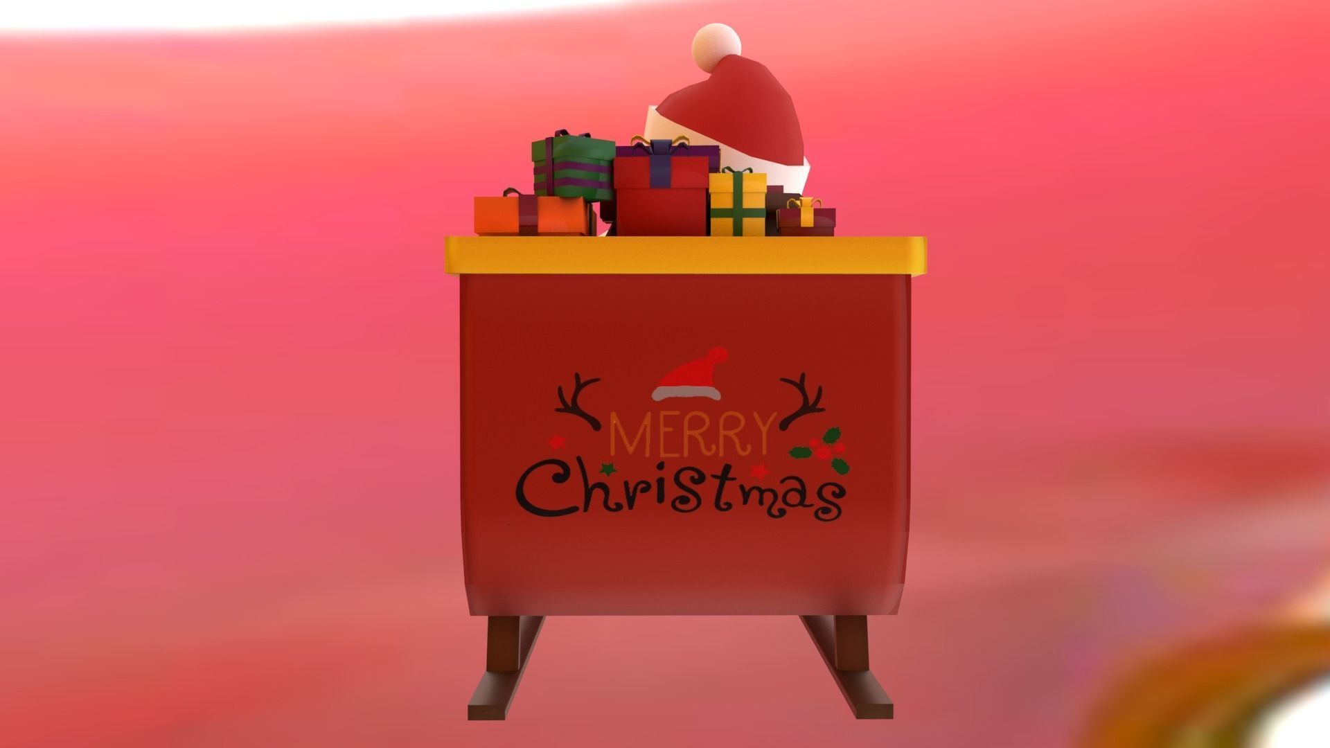 Christmas pack Low-poly 3D model_22