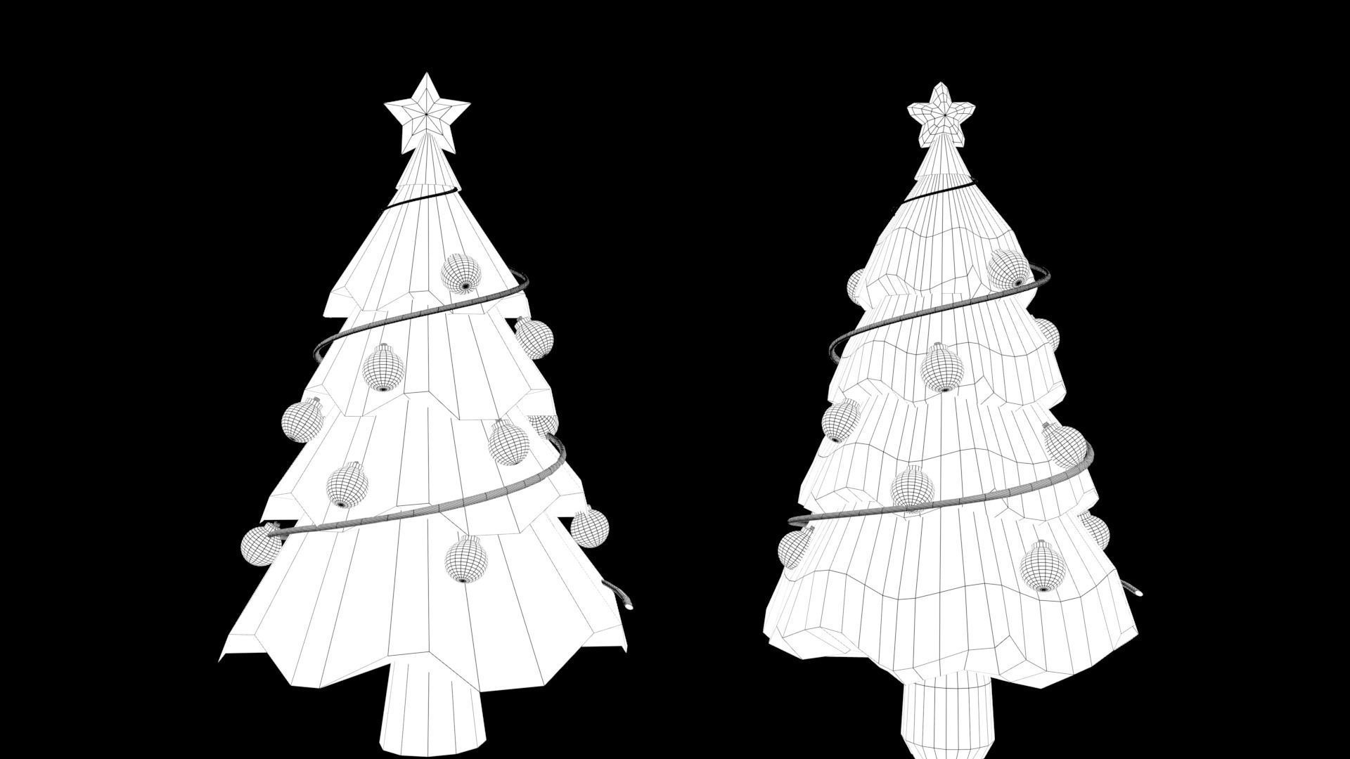 Christmas pack Low-poly 3D model_53