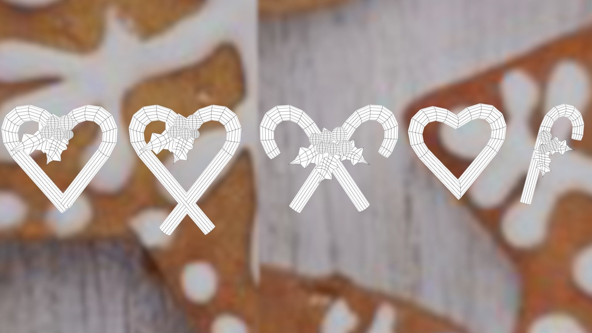 Christmas pack Low-poly 3D model_54