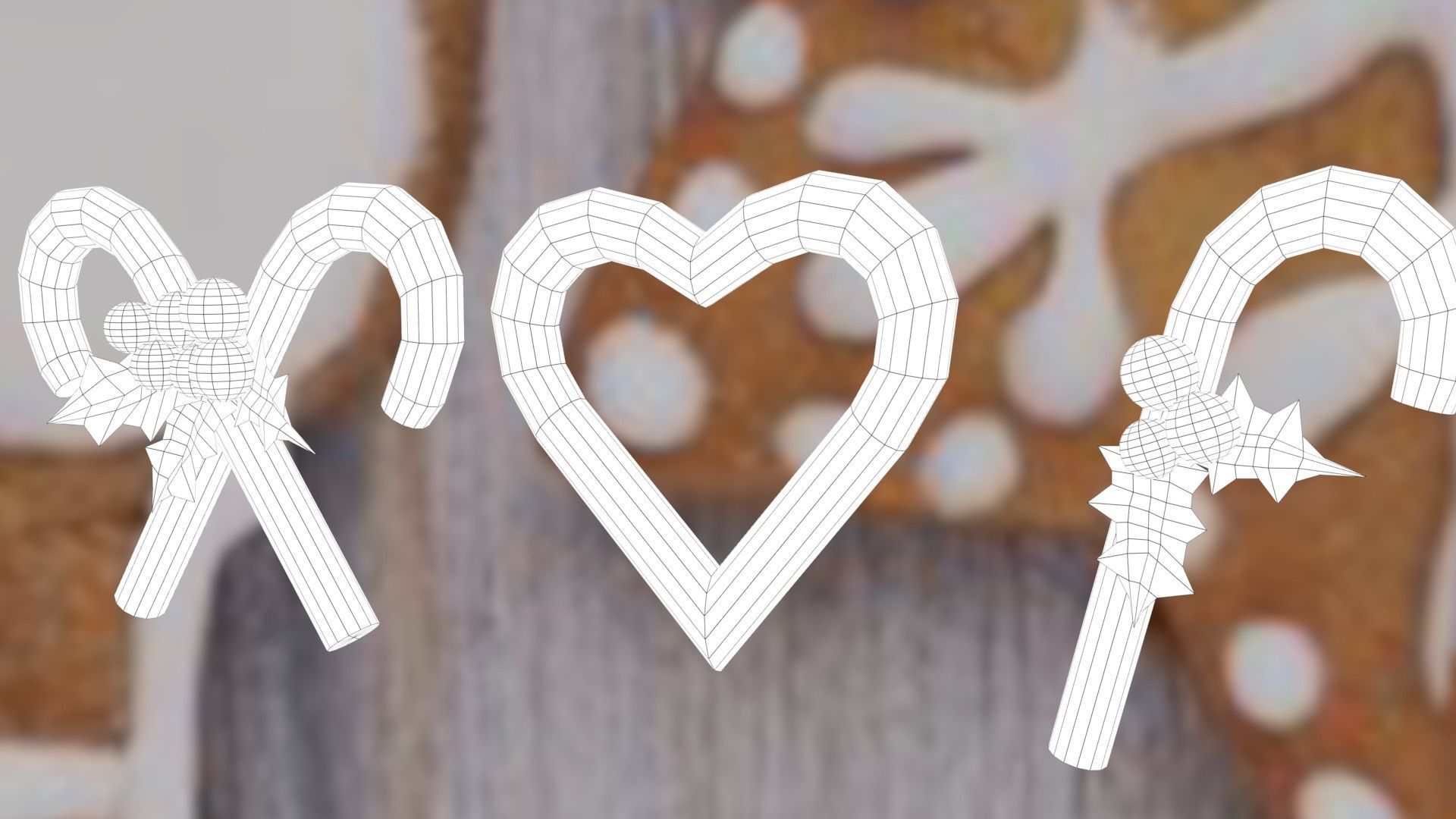 Christmas pack Low-poly 3D model_52