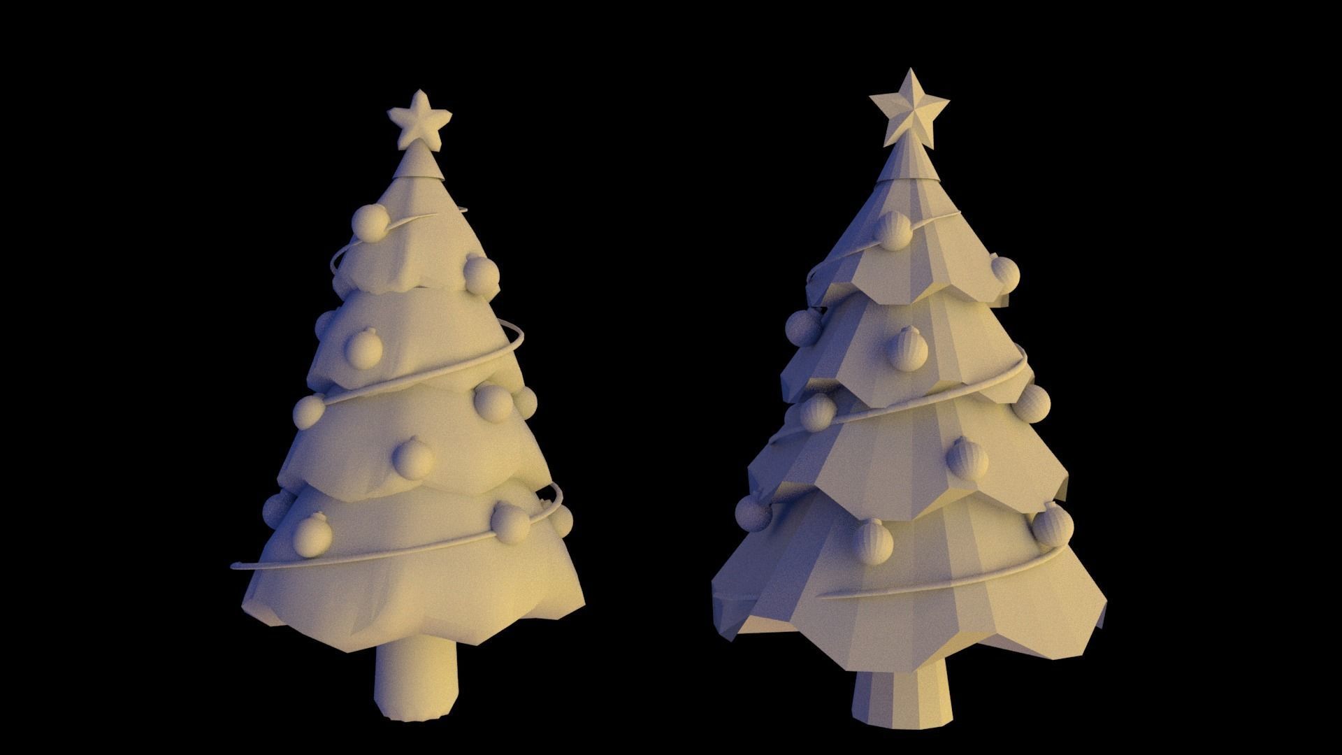 Christmas pack Low-poly 3D model_42