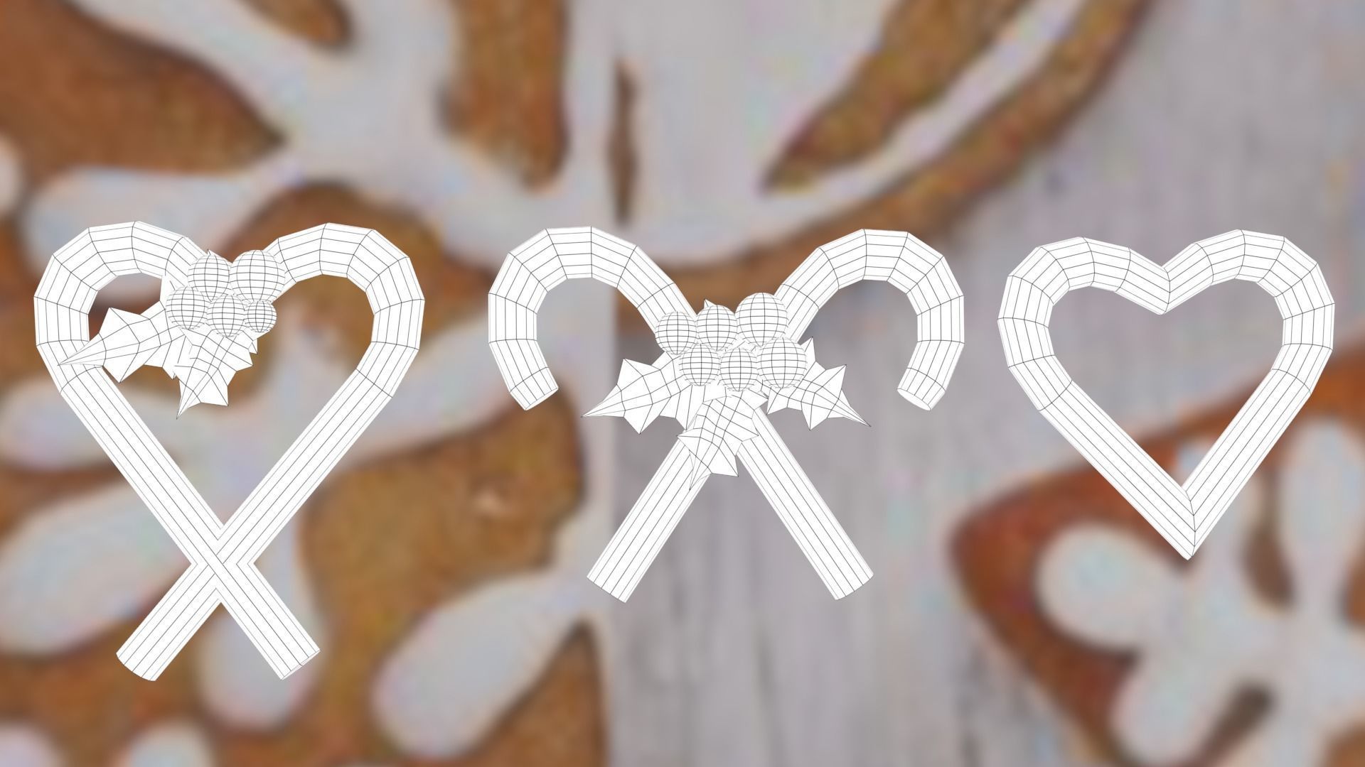 Christmas pack Low-poly 3D model_51